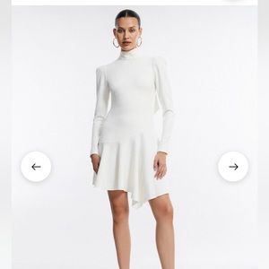 BCBG Guinevere Neck-Tie Mini Dress